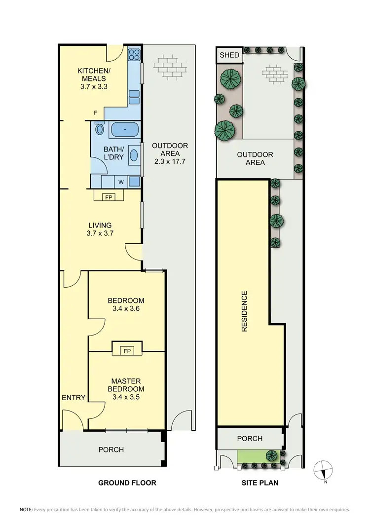 Floorplan of Homely house listing, 206 Victoria Street, Brunswick VIC 3056