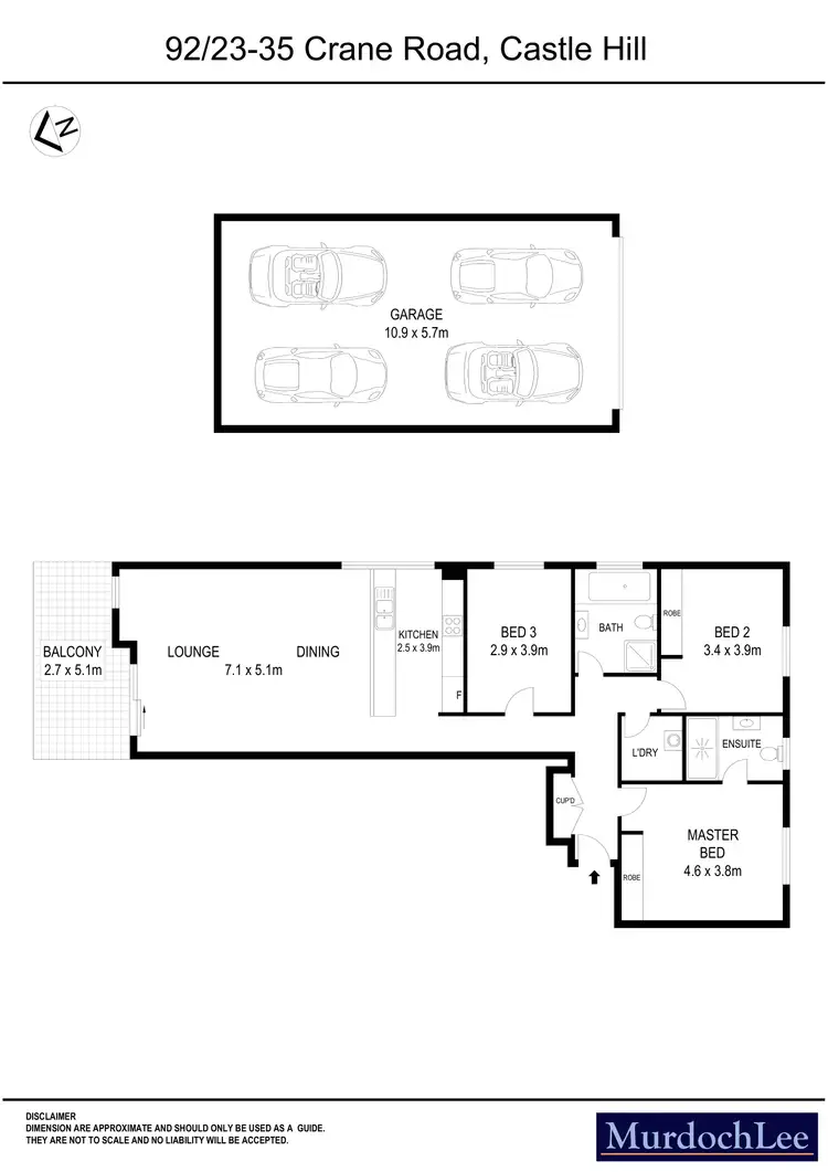 Floorplan of Homely apartment listing, 92/23-35 Crane Road, Castle Hill NSW 2154