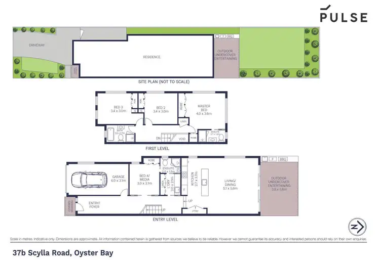 Floorplan of Homely semi-detached listing, 37b Scylla Road, Oyster Bay NSW 2225