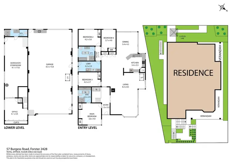 Floorplan of Homely house listing, 57 Burgess Road, Forster NSW 2428