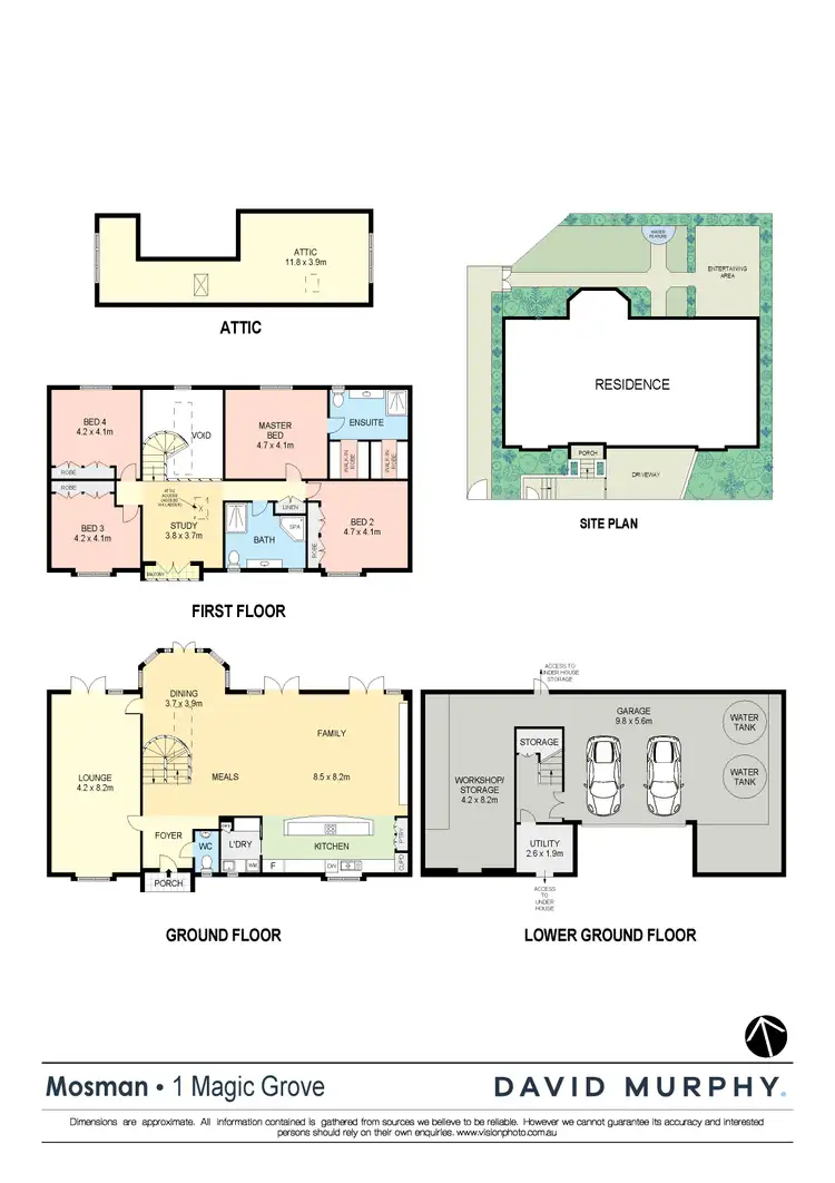 Floorplan of Homely house listing, 1 Magic Grove, Mosman NSW 2088