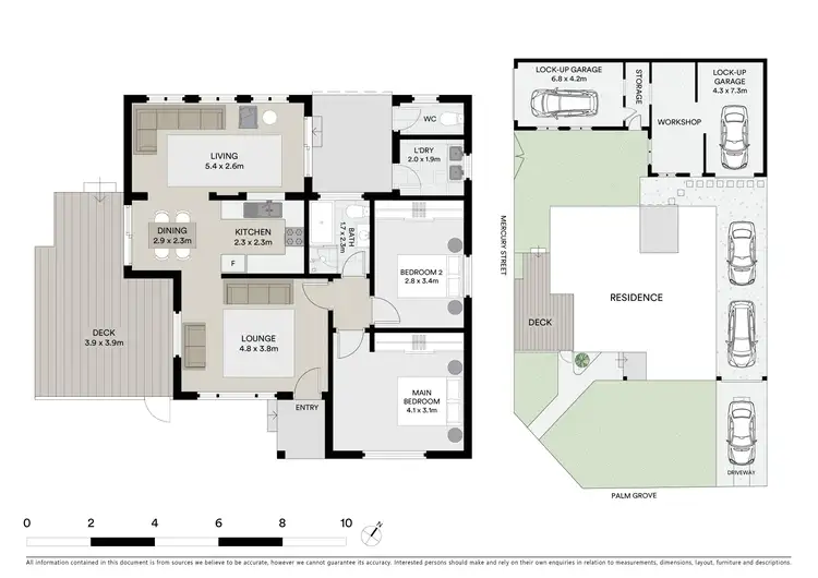Floorplan of Homely house listing, 1 Palm Grove, Beverly Hills NSW 2209