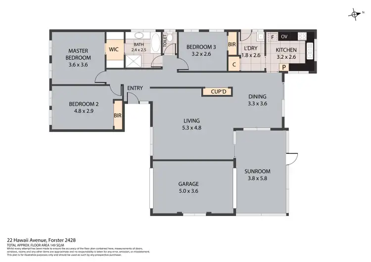 Floorplan of Homely house listing, 22 Hawaii Avenue, Forster NSW 2428