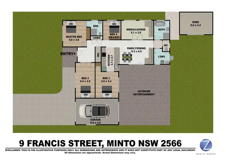 Floorplan of Homely house listing, 9 Francis Street, Minto NSW 2566