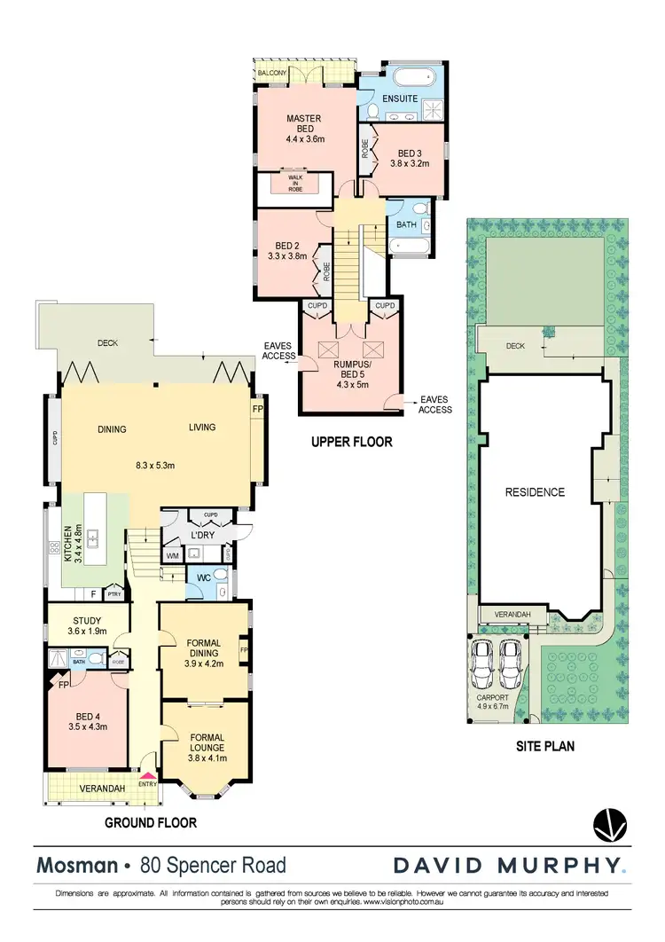 Floorplan of Homely house listing, 80 Spencer Road, Mosman NSW 2088