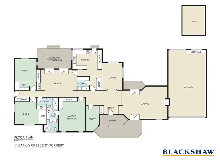 Floorplan of Homely house listing, 11 Barkly Crescent, Forrest ACT 2603