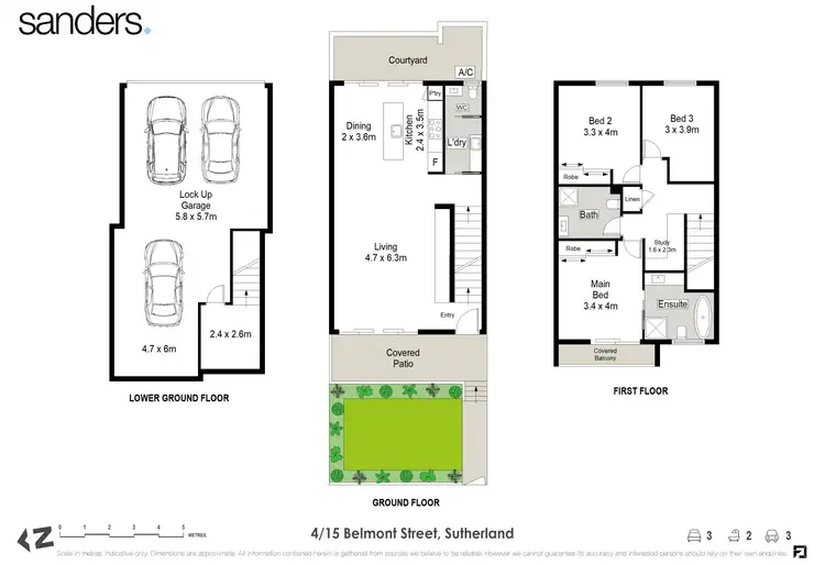 Floorplan of Homely townhouse listing, 4/15 Belmont Street, Sutherland NSW 2232