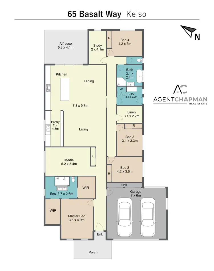 Floorplan of Homely house listing, 65 Basalt Way, Kelso NSW 2795