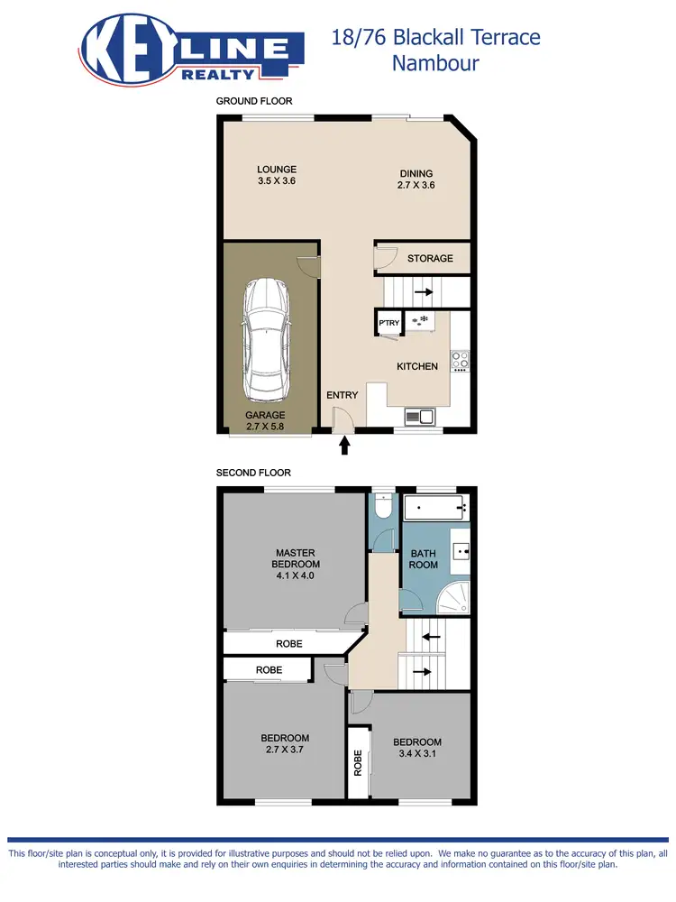 Floorplan of Homely townhouse listing, 18/76 Blackall Terrace, Nambour QLD 4560