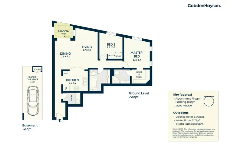 Floorplan of Homely unit listing, 4/506 Pacific Highway, Lane Cove NSW 2066
