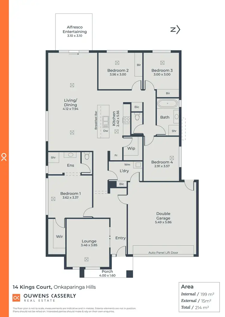 Floorplan of Homely house listing, 14 Kings Court, Onkaparinga Heights SA 5163