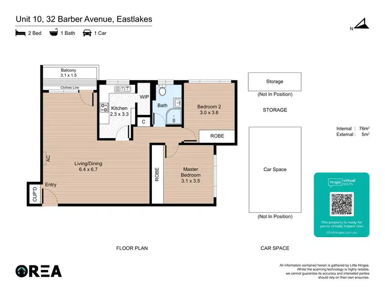 Floorplan of Homely apartment listing, 10/32 Barber Avenue, Eastlakes NSW 2018