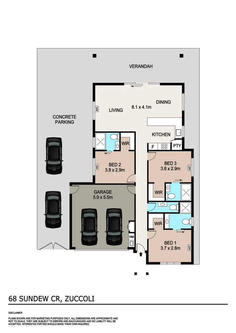 Floorplan of Homely house listing, 68 Sundew Circuit, Zuccoli NT 832