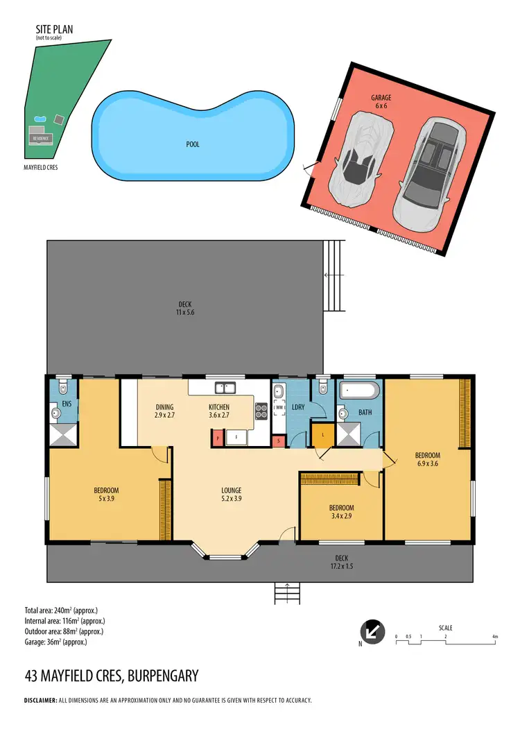 Floorplan of Homely house listing, 43 Mayfield Crescent, Burpengary QLD 4505