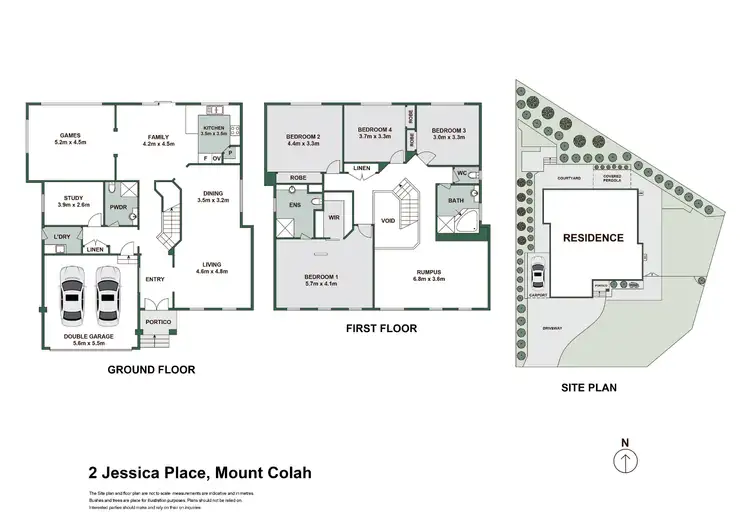 Floorplan of Homely house listing, 2 Jessica Place, Mount Colah NSW 2079