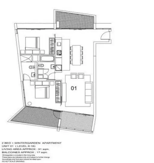Floorplan of Homely apartment listing, 1201/8 McCrae Street, Docklands VIC 3008