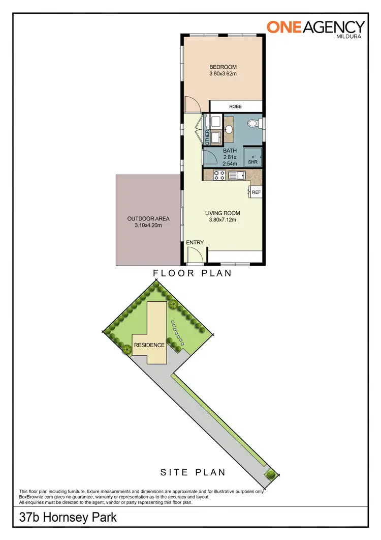 Floorplan of Homely house listing, 37B Hornsey Park, Mildura VIC 3500