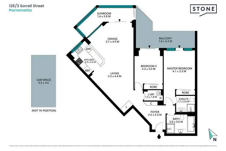 Floorplan of Homely apartment listing, 126/3 Sorrell Street, Parramatta NSW 2150