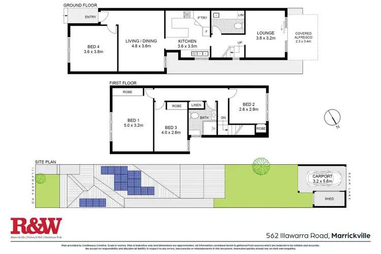 Floorplan of Homely semi-detached listing, 562 Illawarra Road, Marrickville NSW 2204