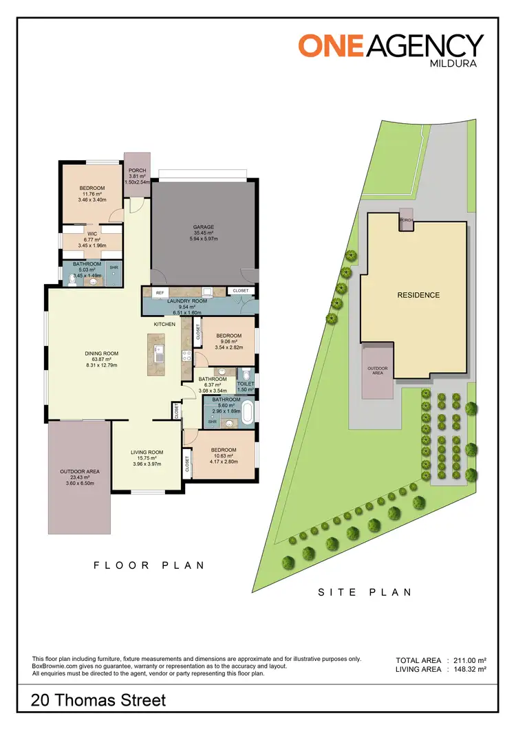 Floorplan of Homely house listing, 20 Thomas Street, Gol Gol NSW 2738