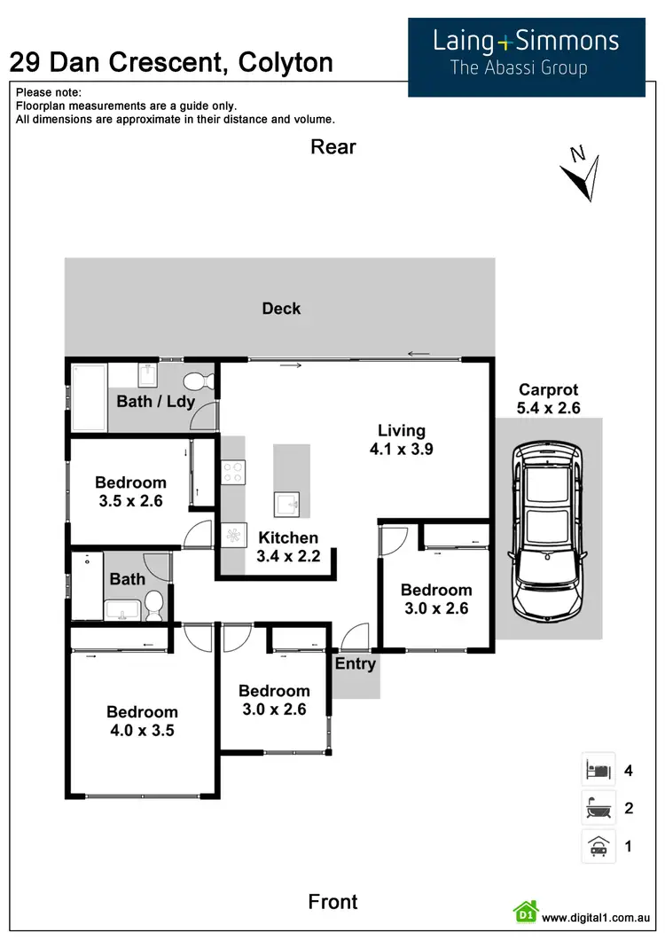 Floorplan of Homely house listing, 29 Dan Crescent, Colyton NSW 2760
