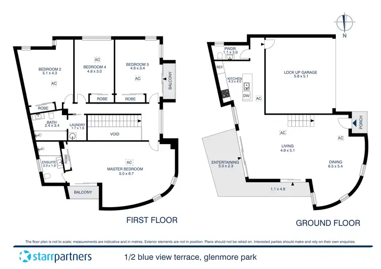 Floorplan of Homely townhouse listing, 1/2 Blue View Terrace, Glenmore Park NSW 2745
