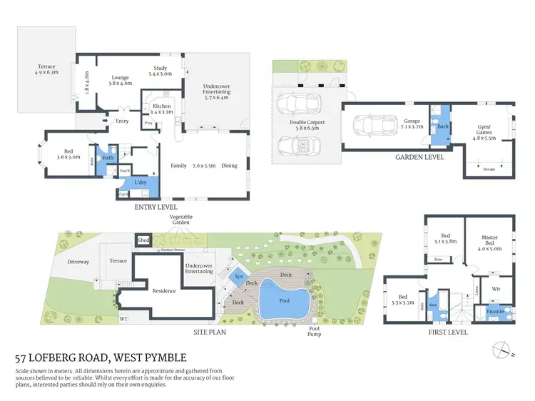 Floorplan of Homely house listing, 57 Lofberg Road, West Pymble NSW 2073