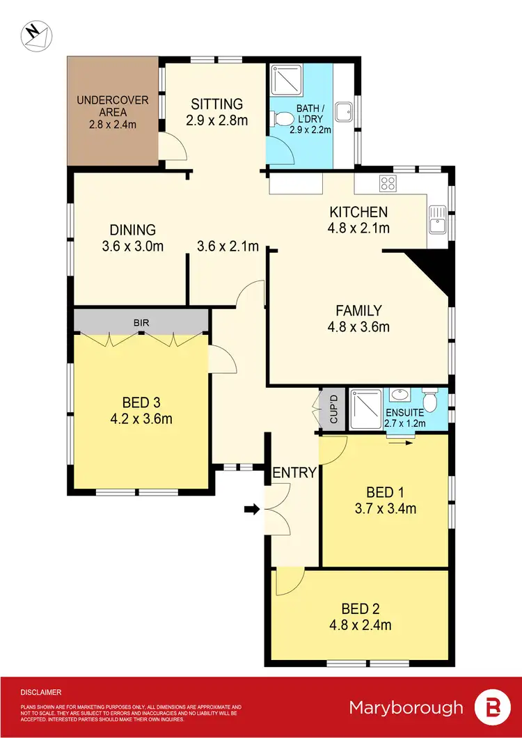 Floorplan of Homely house listing, 33 Wills Street, Maryborough VIC 3465