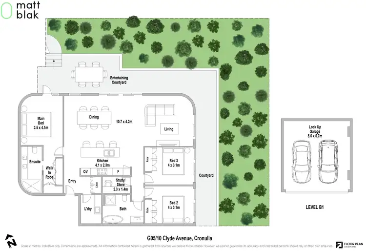 Floorplan of Homely apartment listing, G05/10 Clyde Avenue, Cronulla NSW 2230
