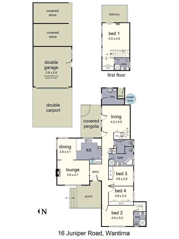 Floorplan of Homely house listing, 16 Juniper Road, Wantirna VIC 3152
