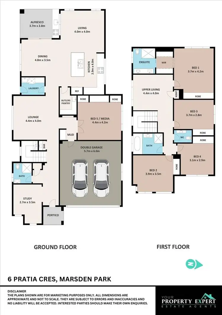 Floorplan of Homely house listing, 6 Pratia Crescent, Marsden Park NSW 2765
