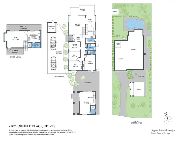 Floorplan of Homely house listing, 1 Brookfield Place, St Ives NSW 2075