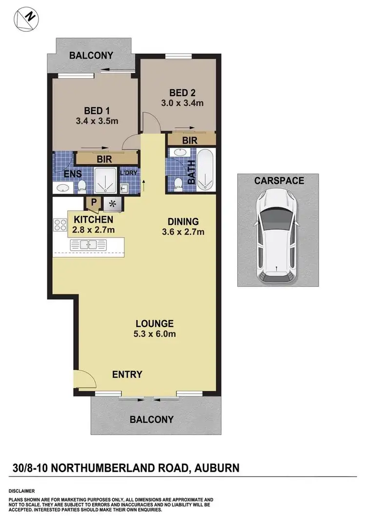 Floorplan of Homely unit listing, 30/8-10 Northumberland Road, Auburn NSW 2144