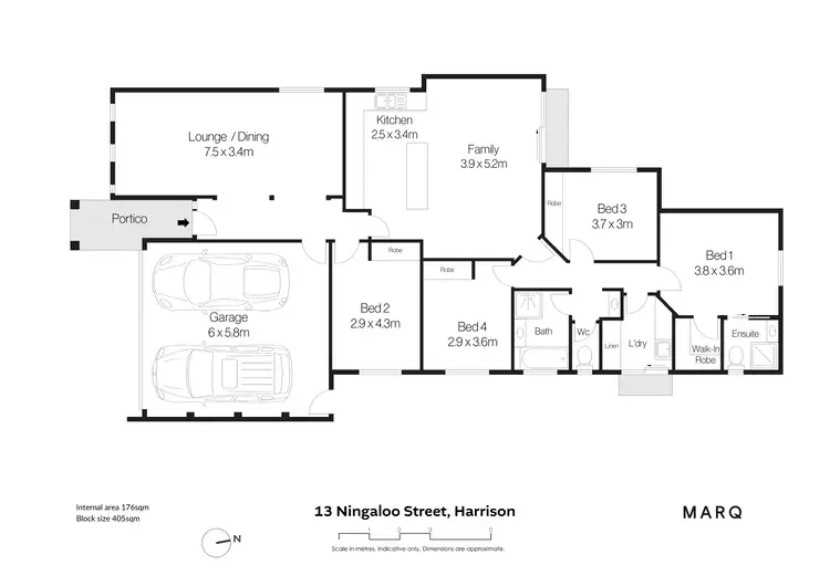 Floorplan of Homely house listing, 13 Ningaloo Street, Harrison ACT 2914
