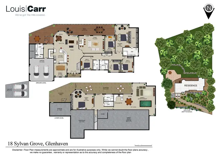 Floorplan of Homely house listing, 18 Sylvan Grove, Glenhaven NSW 2156