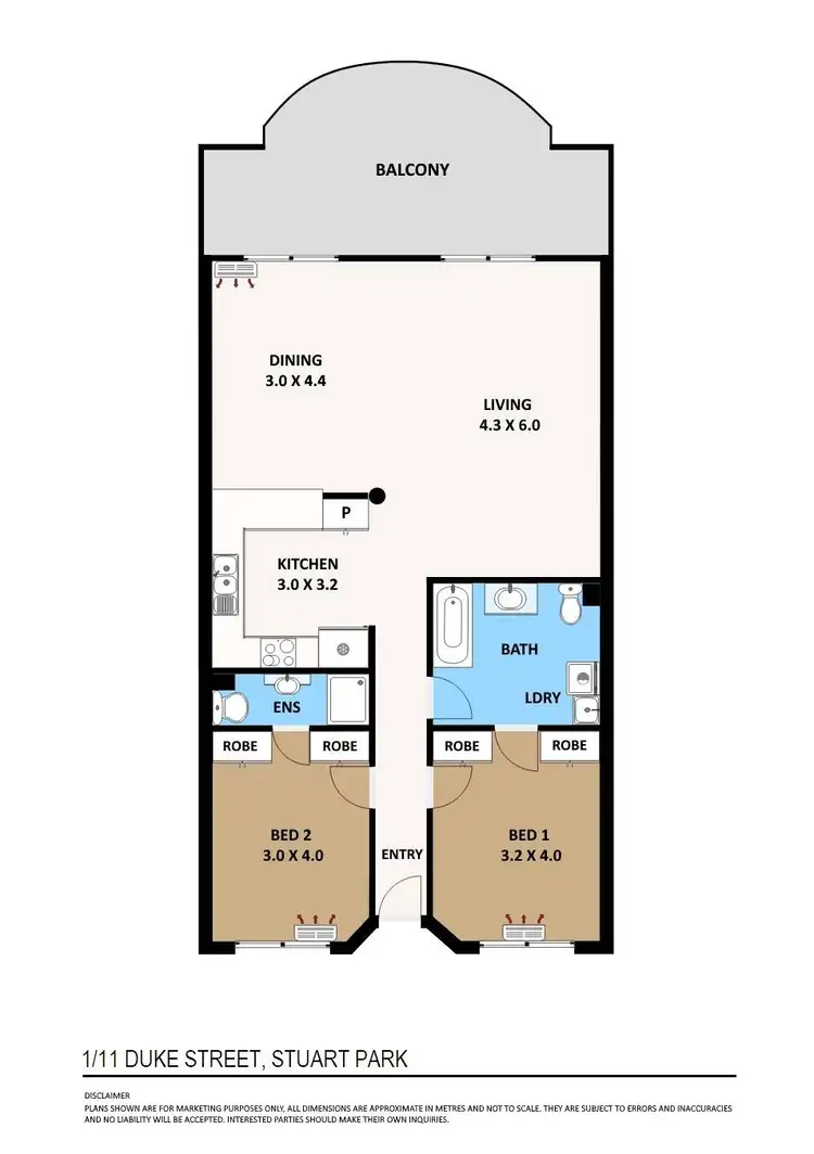 Floorplan of Homely unit listing, 1/11 Duke Street, Stuart Park NT 820