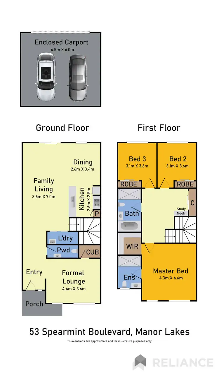 Floorplan of Homely house listing, 53 Spearmint Boulevard, Manor Lakes VIC 3024