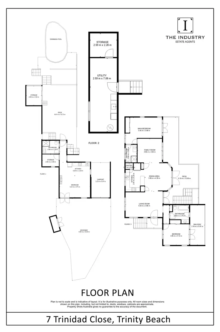 Floorplan of Homely house listing, 7 Trinidad Close, Trinity Beach QLD 4879