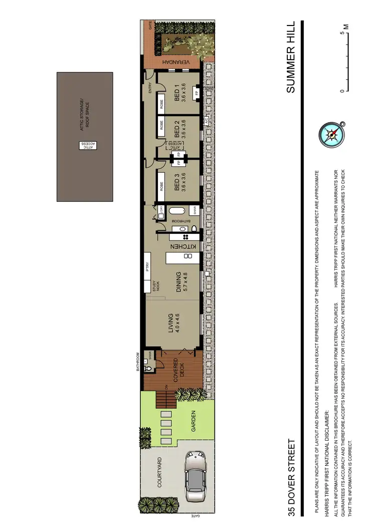 Floorplan of Homely semi-detached listing, 35 Dover Street, Summer Hill NSW 2130