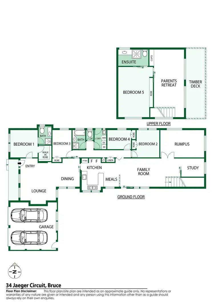 Floorplan of Homely house listing, 34 Jaeger Circuit, Bruce ACT 2617