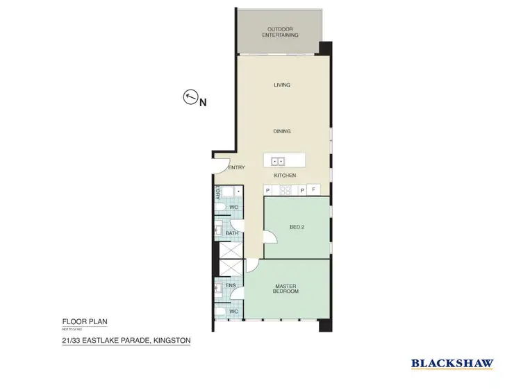 Floorplan of Homely apartment listing, 21/33 Eastlake Parade, Kingston ACT 2604