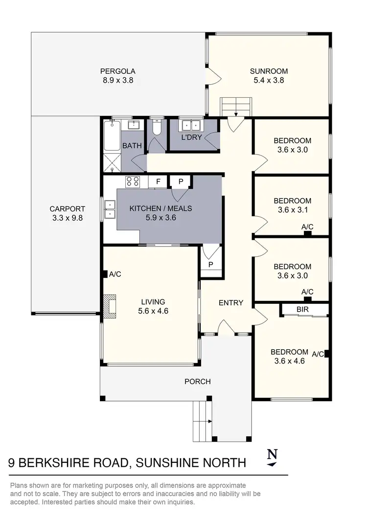 Floorplan of Homely house listing, 9 Berkshire Road, Sunshine North VIC 3020