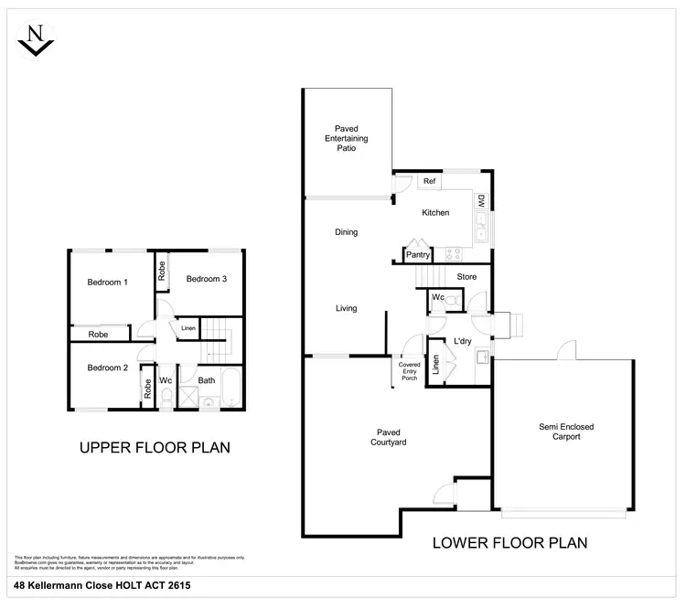 Floorplan of Homely house listing, 48 Kellermann Close, Holt ACT 2615