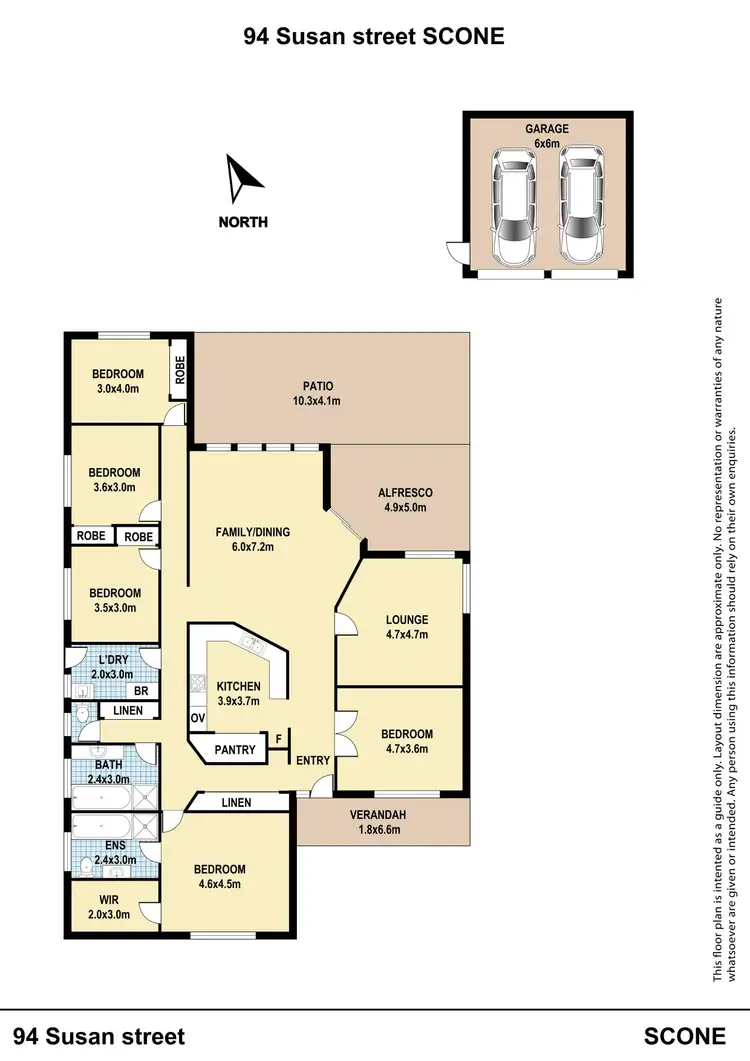 Floorplan of Homely house listing, 94 Susan Street, Scone NSW 2337