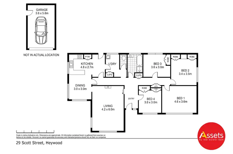 Floorplan of Homely house listing, 29 Scott Street, Heywood VIC 3304