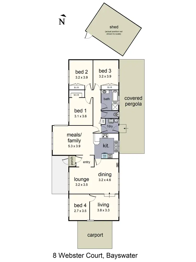 Floorplan of Homely house listing, 8 Webster Court, Bayswater VIC 3153