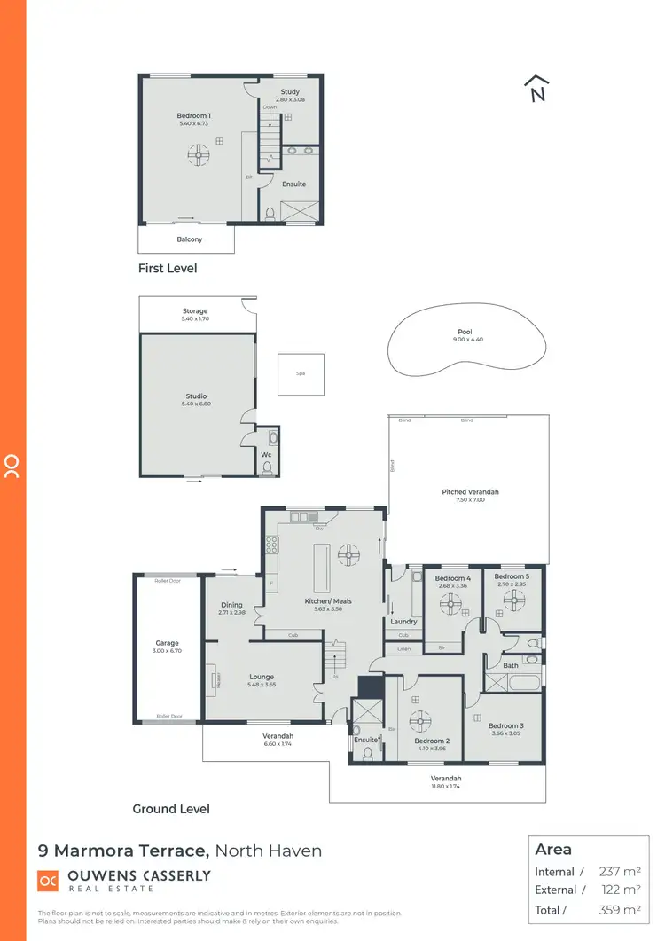 Floorplan of Homely house listing, 9 Marmora Terrace, North Haven SA 5018