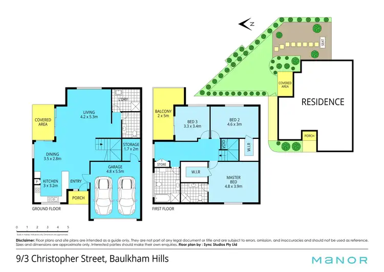 Floorplan of Homely townhouse listing, 9/3 Christopher Street, Baulkham Hills NSW 2153