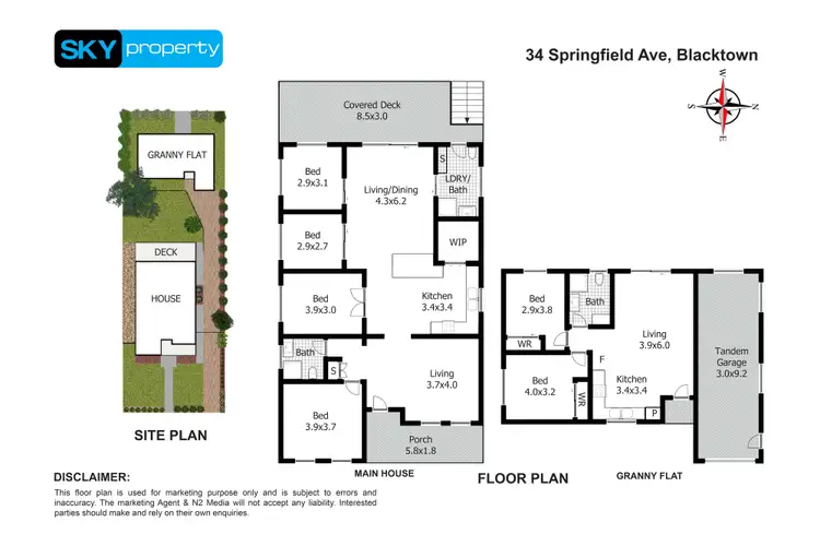 Floorplan of Homely house listing, 34 Springfield Avenue, Blacktown NSW 2148