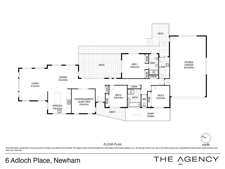 Floorplan of Homely house listing, 6 Adloch Place, Newnham TAS 7248